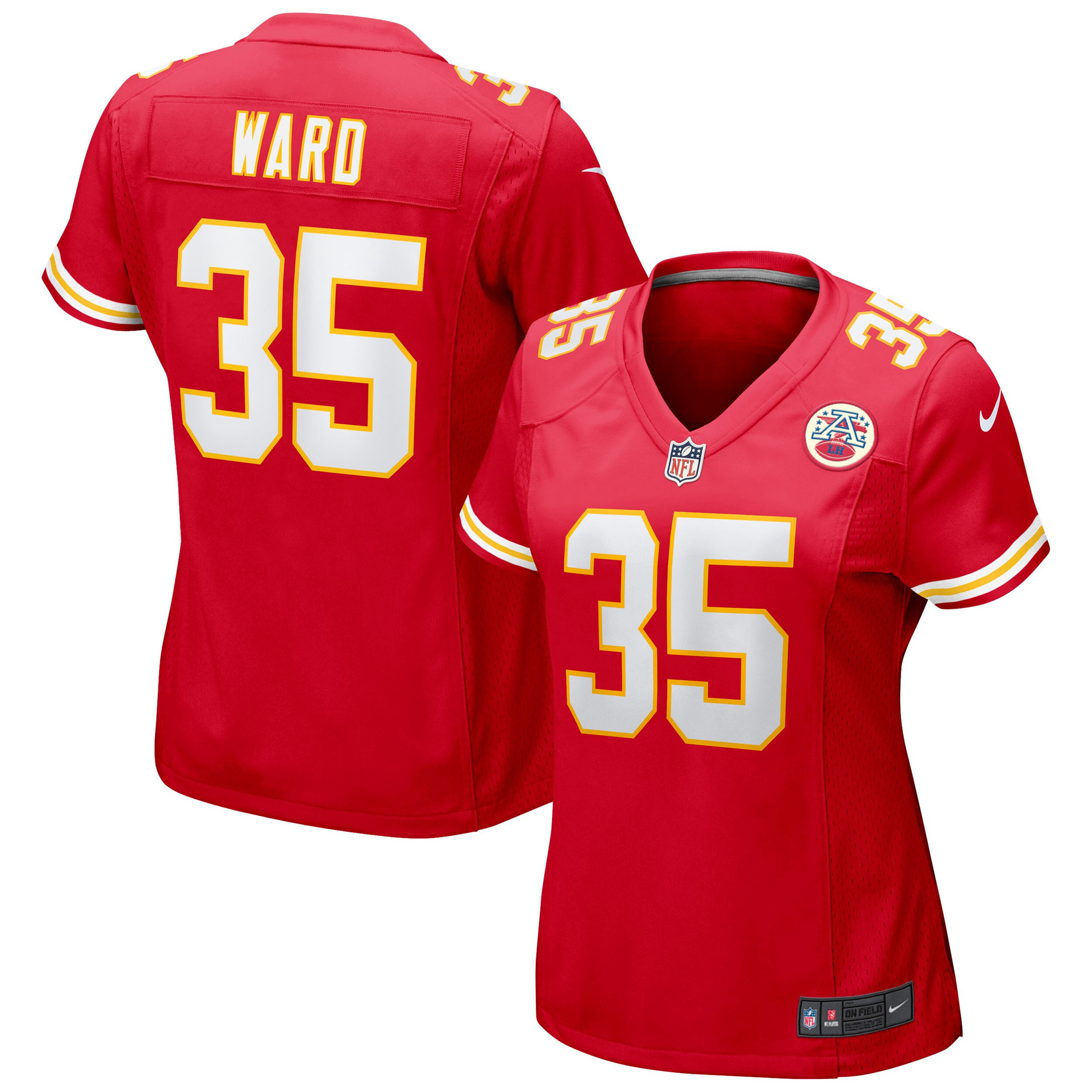 Charvarius Ward Kansas City Chiefs Womens Game Jersey – Red NFL