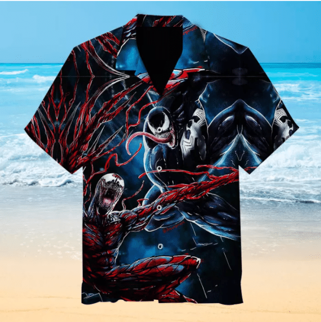 Venom Let There Be Carnage 1 For Man And Woman Print Short Sleeve Hawaiian Shirt G95