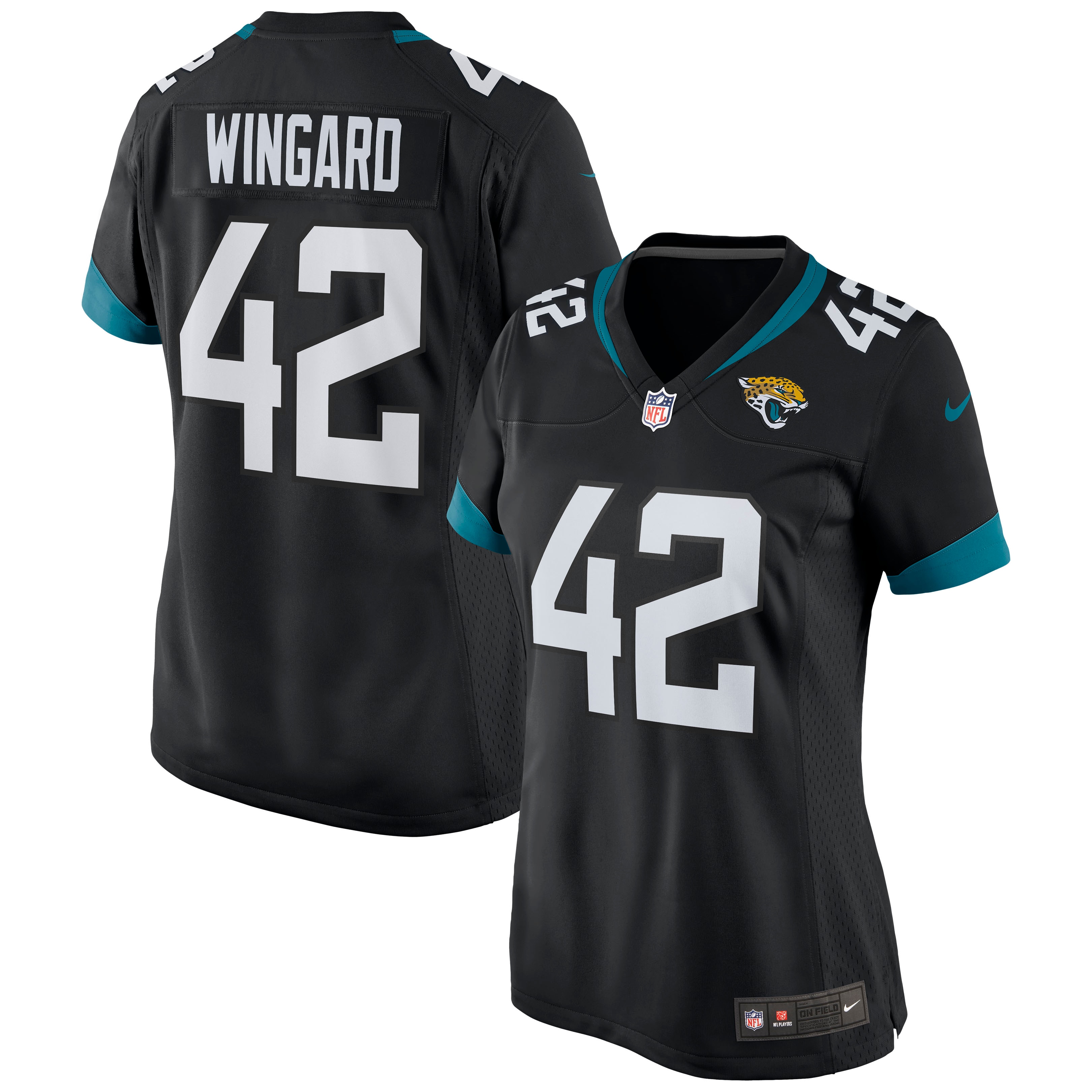 Women’s Jacksonville Jaguars Andrew Wingard Black Game Jersey