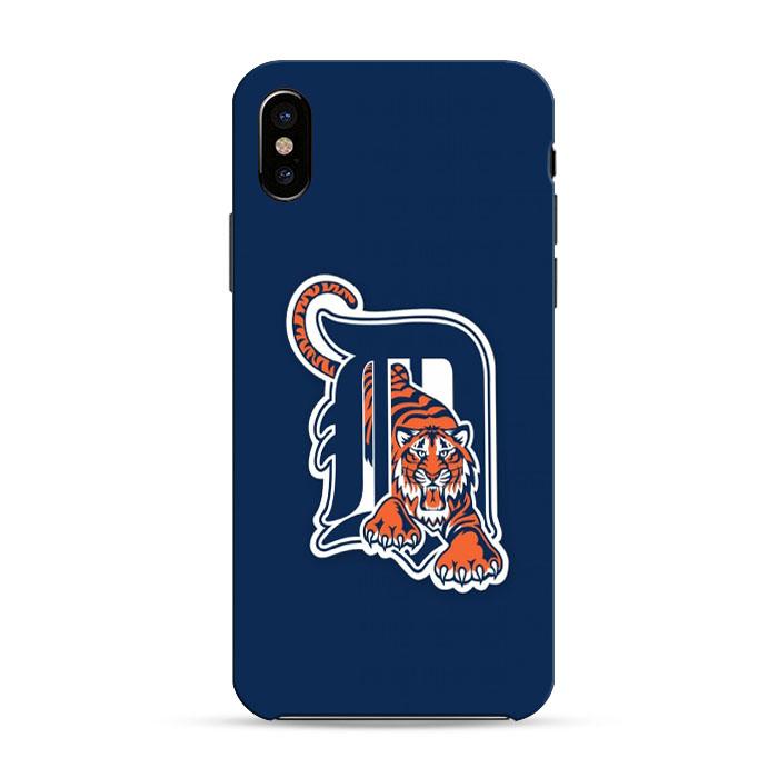 Detroit Tigers Logo Iphone X 3D Case | Black