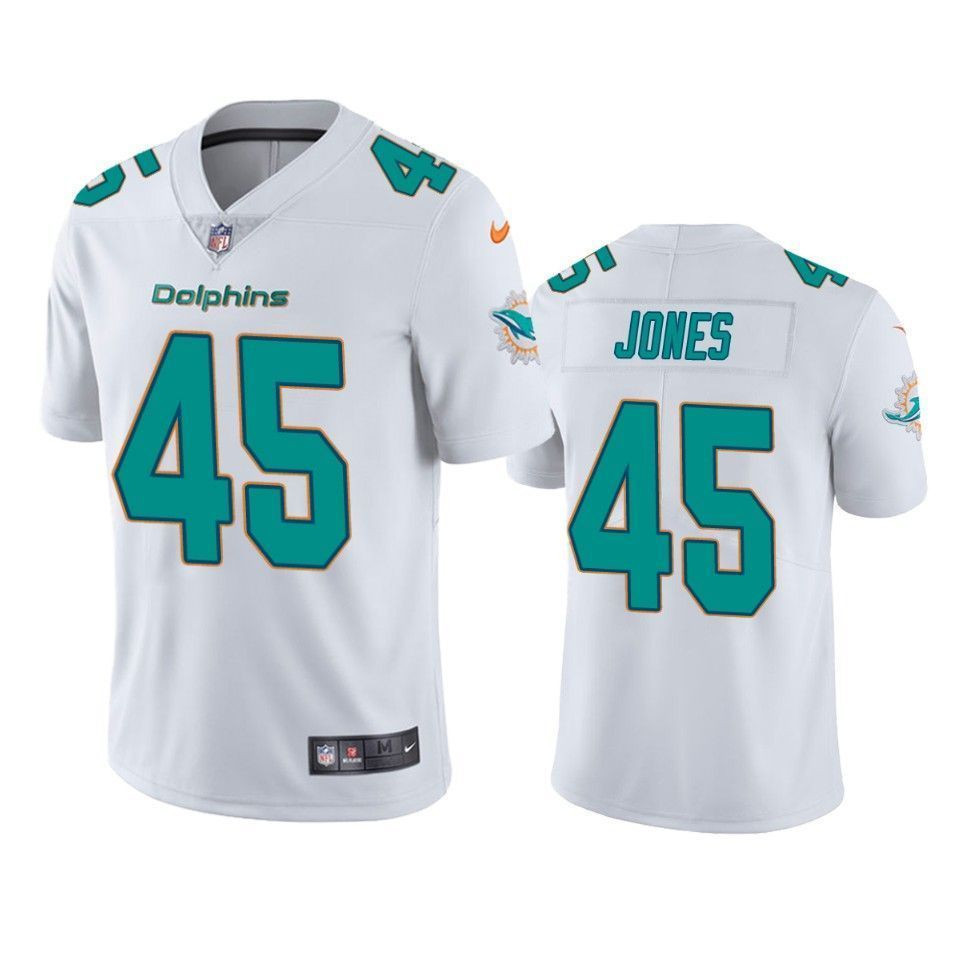 Miami Dolphins Brandon Jones White Vapor Untouchable Limited 3D Jersey