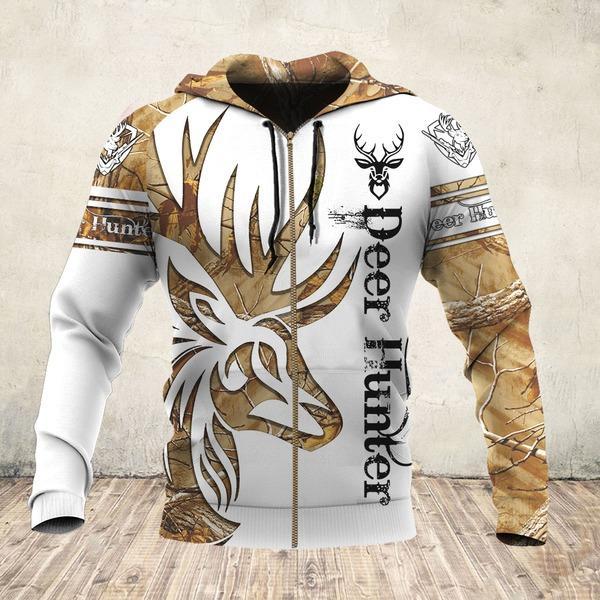 Premium Deer Hunting for Hunter Tattoo Camo Gold 3D Printed Unisex Shirts