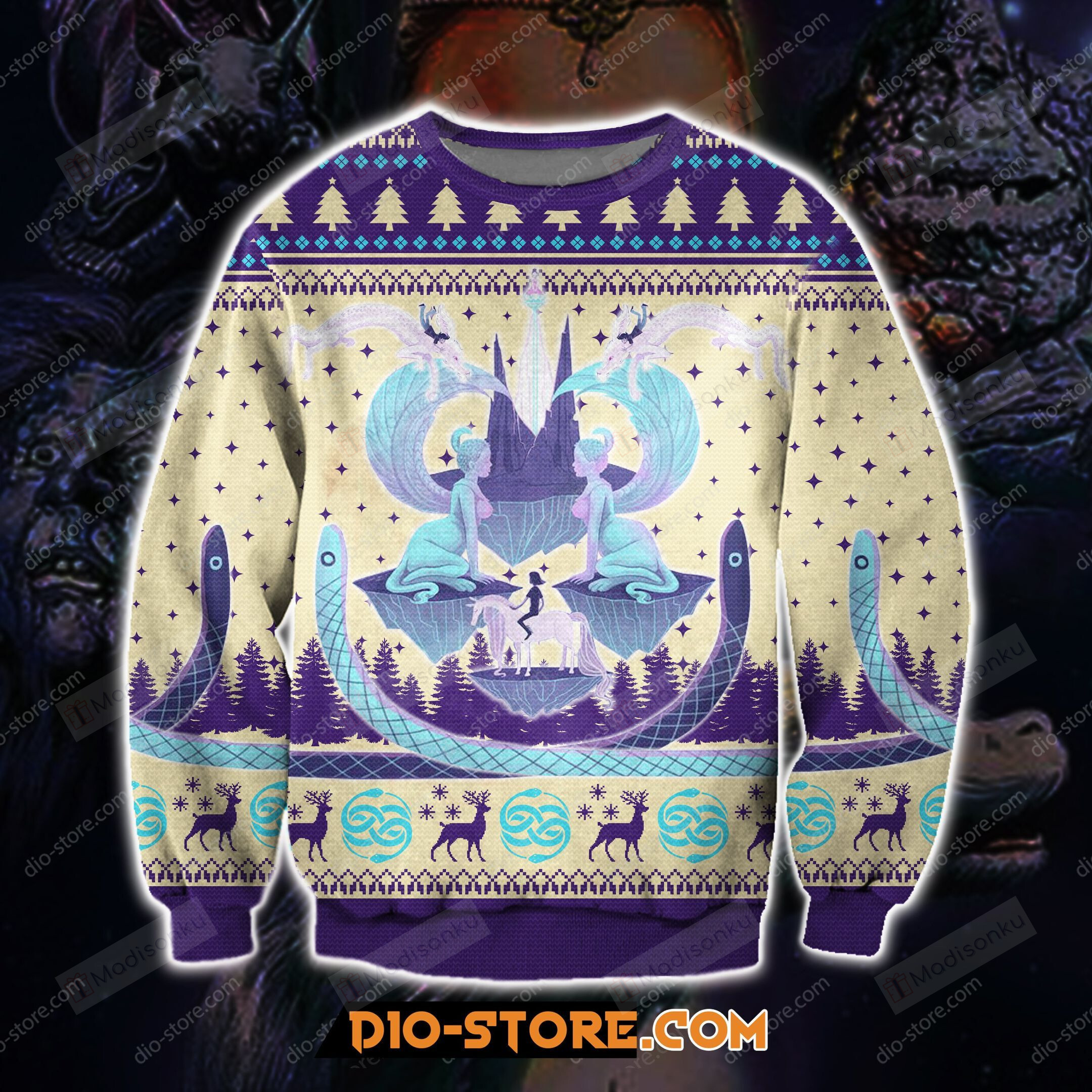 The Neverending Story Ugly Christmas Sweater, All Over Print Sweatshirt