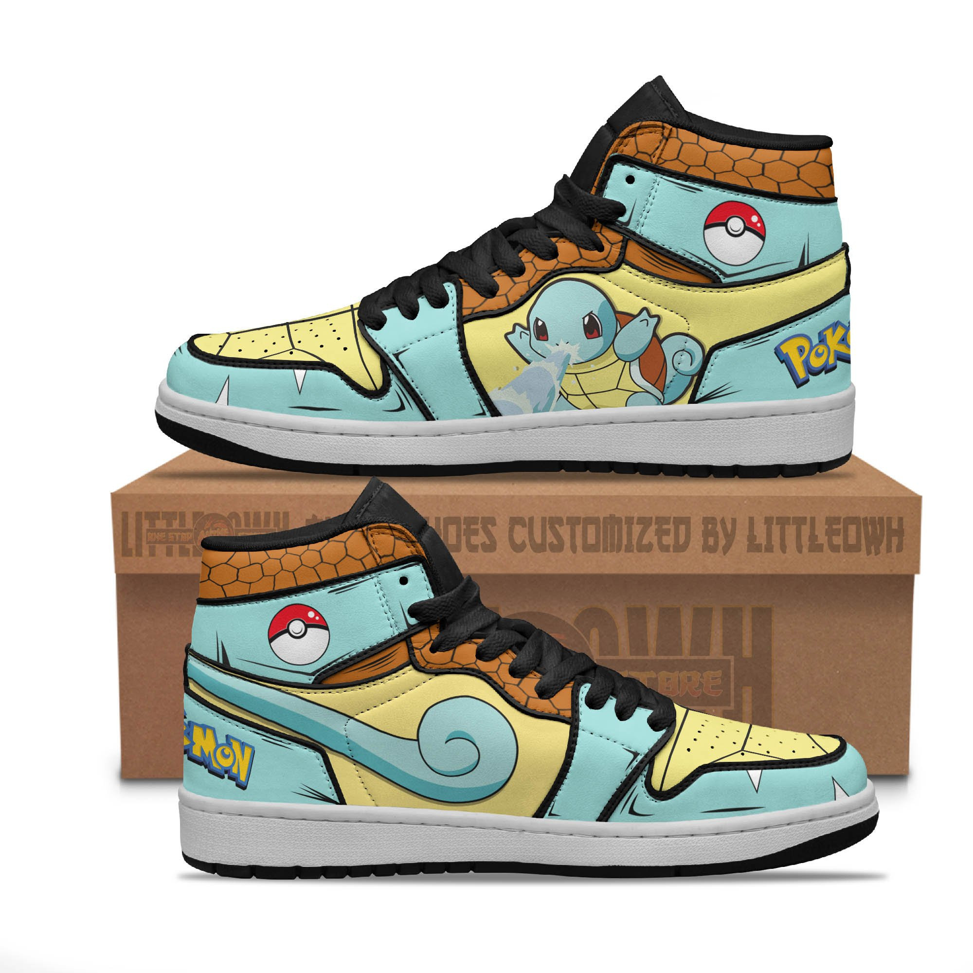 Squirtle Shoes Custom Pokemon Anime Jd Sneakers