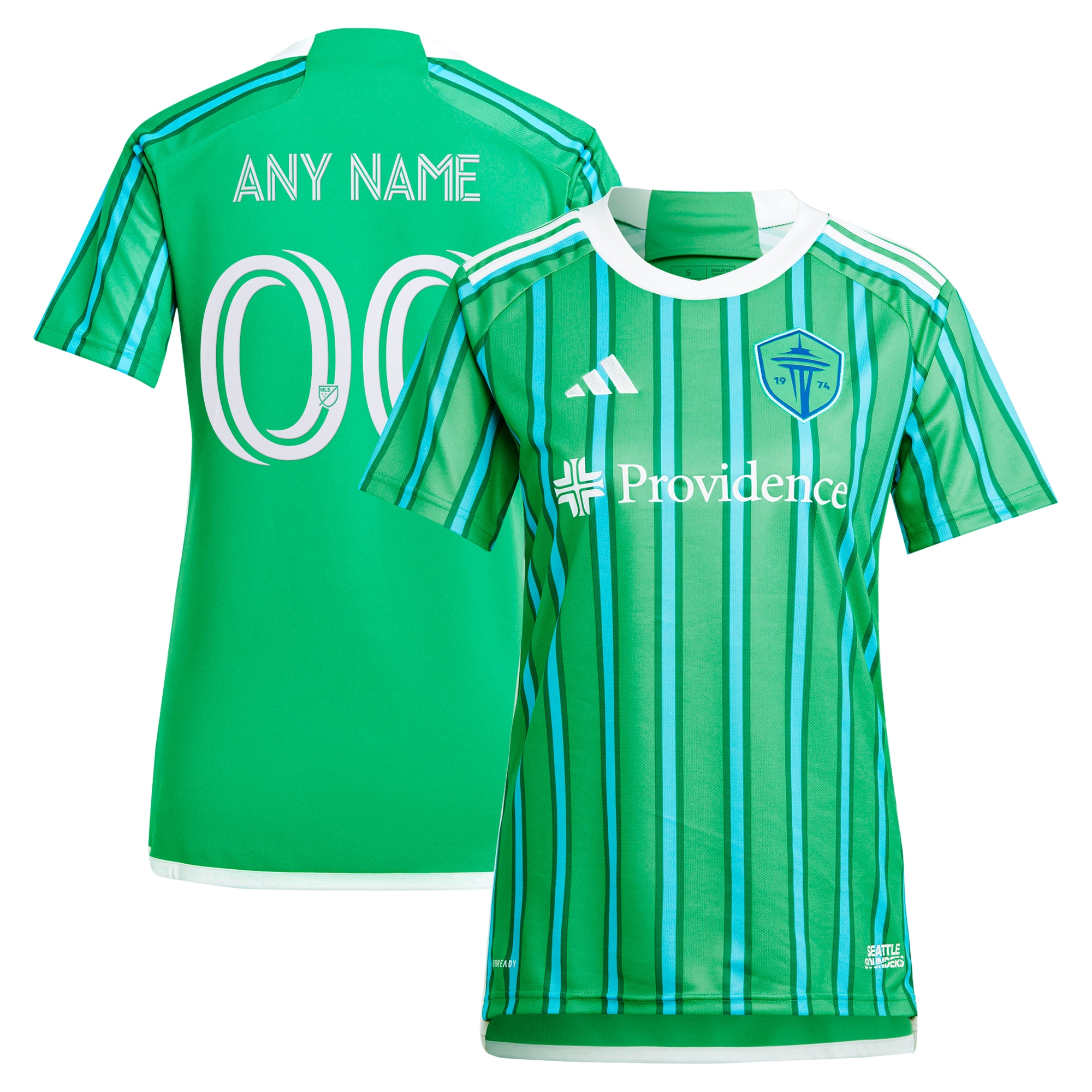 Seattle Sounders FC Women's 2024 The Anniversary Kit Replica Custom Jersey  Green