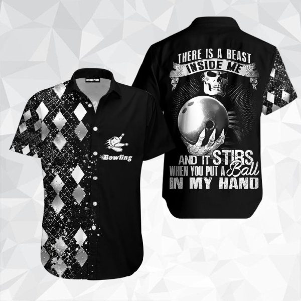 There Is A Beast Inside Me Silver Bowling Hawaii Shirt For Men Women Ha14832