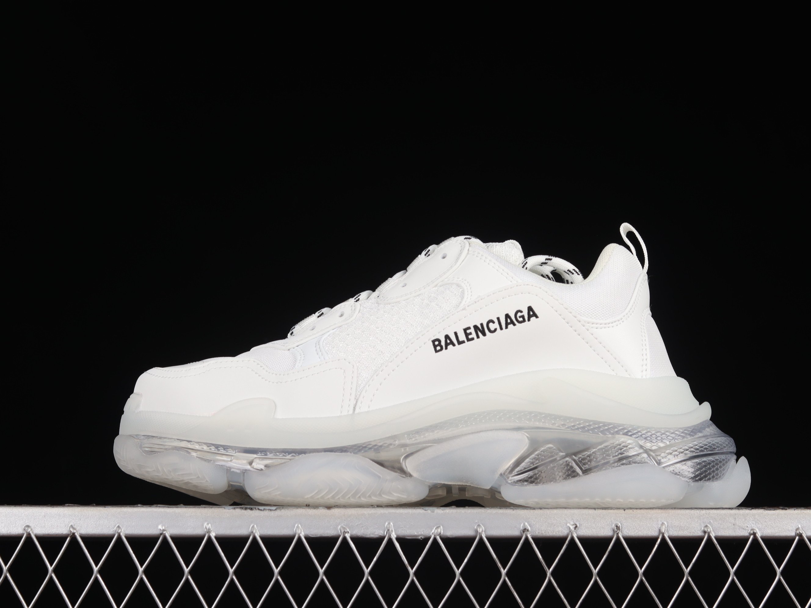Balenciaga Triple S Clear Sole Shoes Sneakers – White SNK666839617