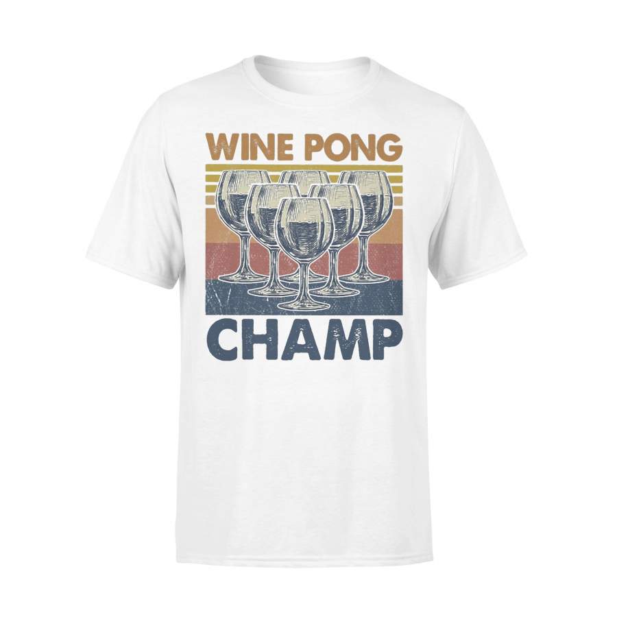 Wine Pong Champ Vintage T-shirt