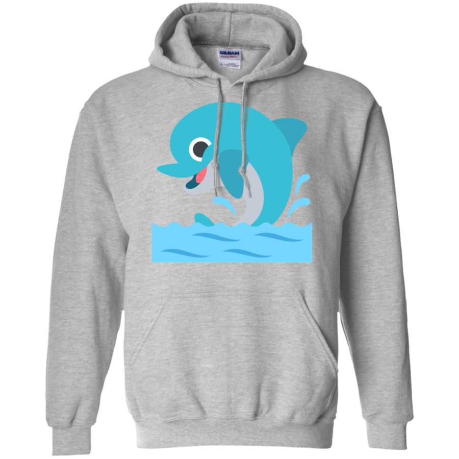 Happy Dolphin Emoji Hoodie