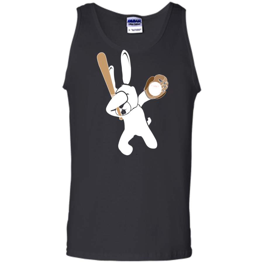 Dabbing Hip Hop Bunny Easter Shirt Dab Baseball Rabbit Dance Tank Top