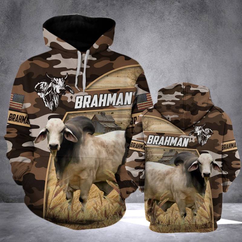 Animal Brahman Camo 3D A4 Hoodie