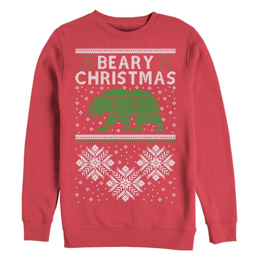 Lost Gods Men’s Beary Christmas  Sweatshirt