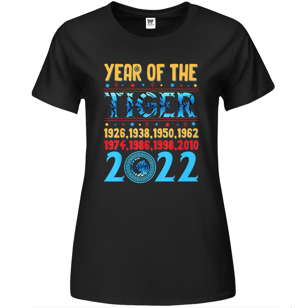 Year Of The Tiger Chinese Zodiac Lunar New Year 2022 Premium Womens T Shirts