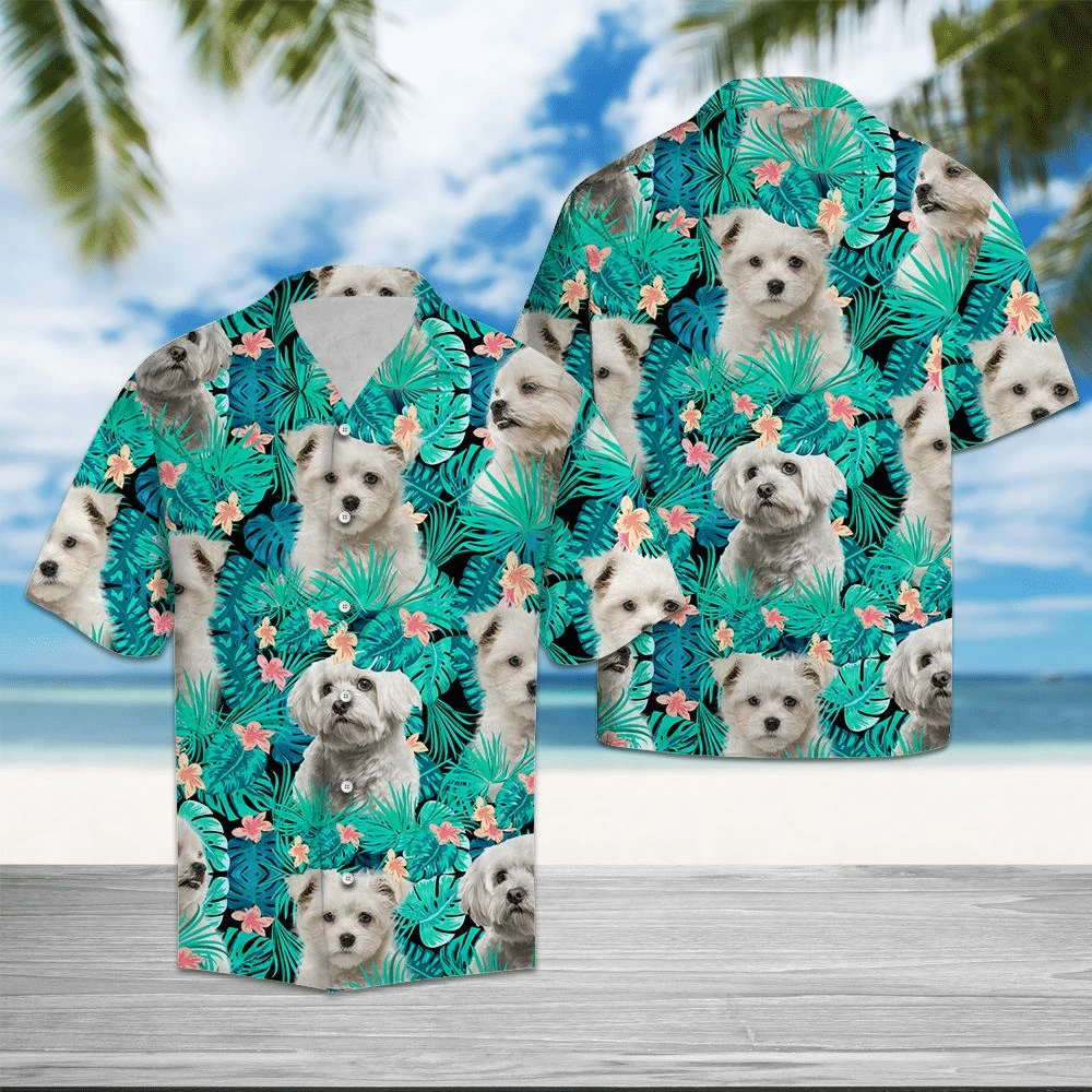 Maltese Hawaii Shirt Unisex Adult Ha101012