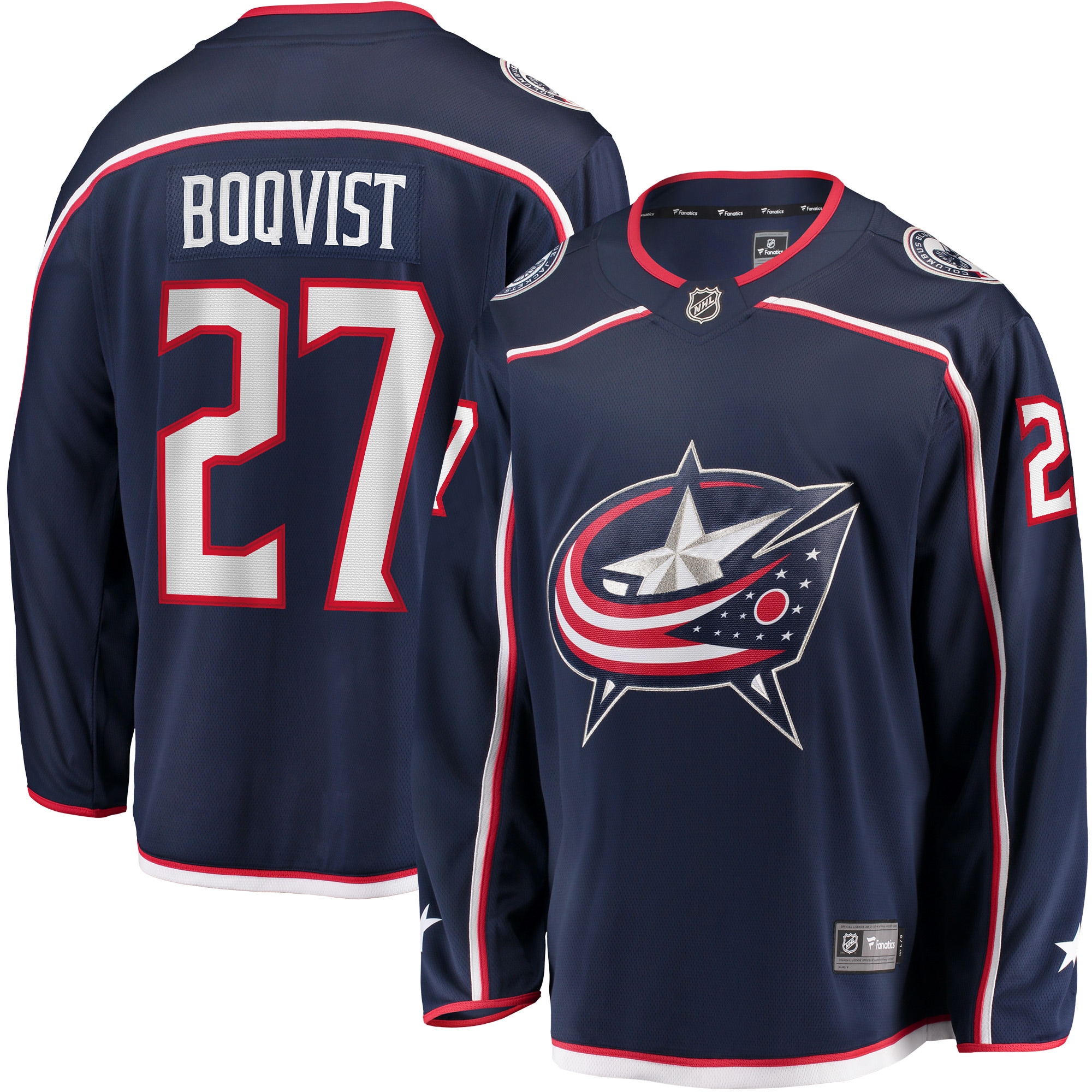 Adam Boqvist Columbus Blue Jackets Branded Home Breakaway Player Jersey – Navy