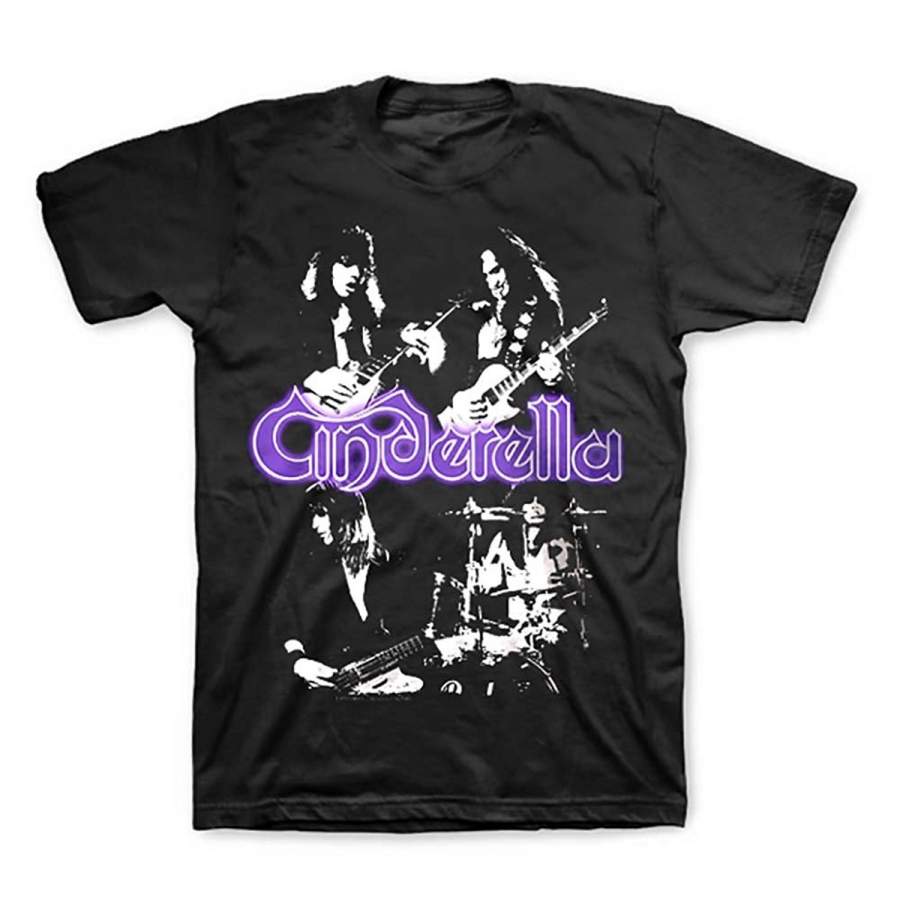 Cinderella Group Photos Glam Band T-Shirt