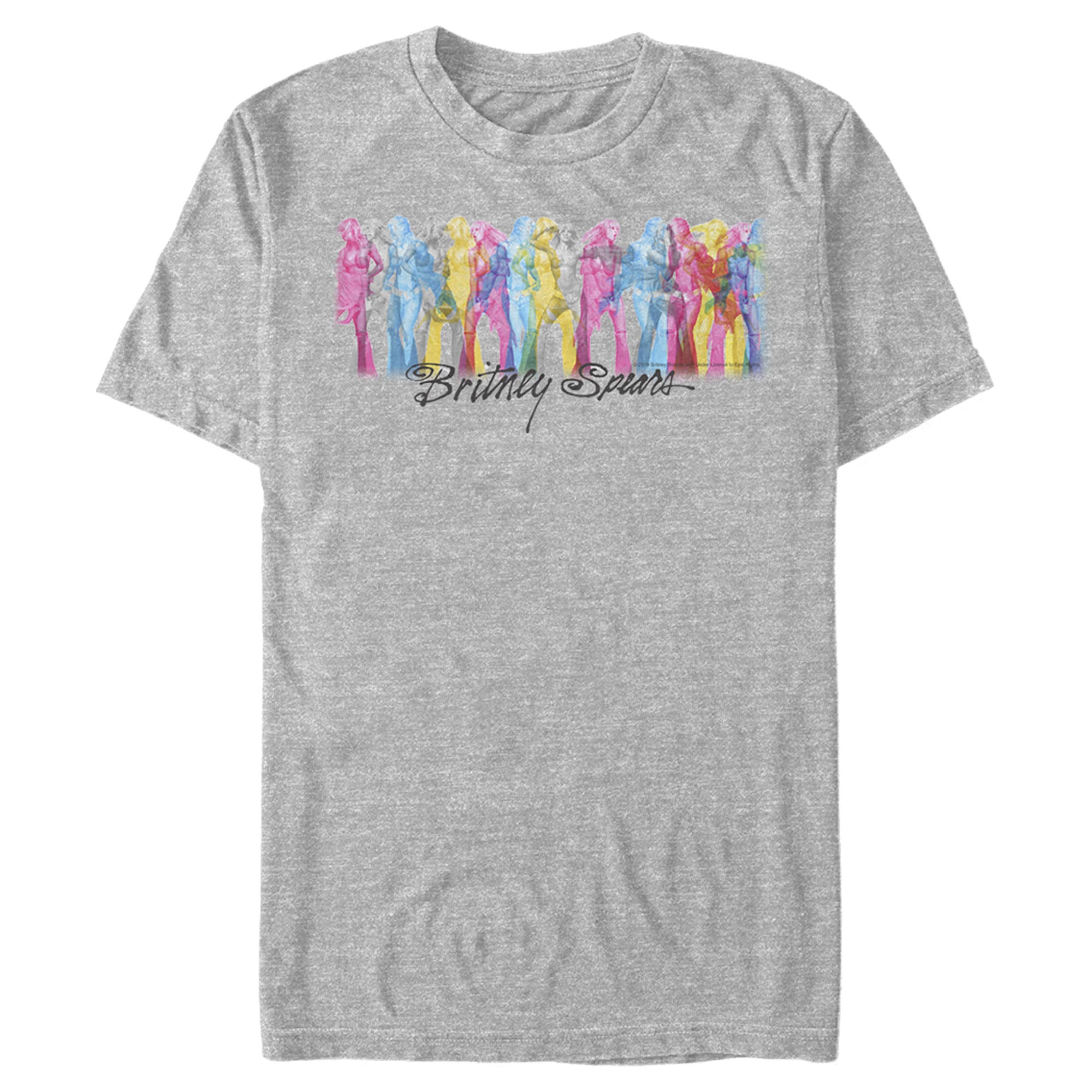 Britney Spears Men’S Rainbow On Stage  T-Shirt