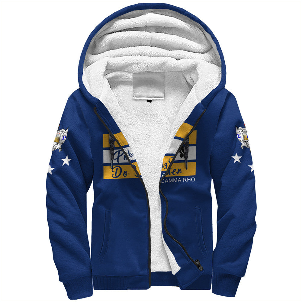 Sorority Hoodie – Sigma Gamma Rho Greek Life Sherpa Hoodie