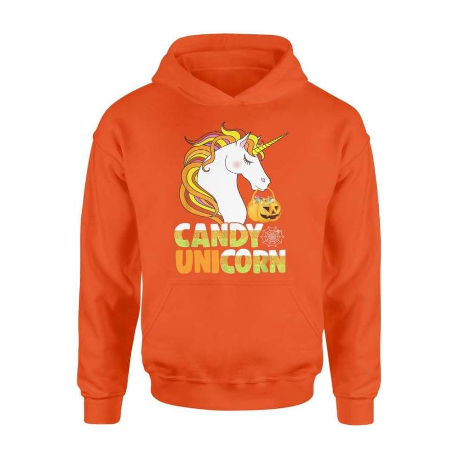 Cute Candy Corn Unicorn Shirt Halloween Girls Outfit – Standard Hoodie