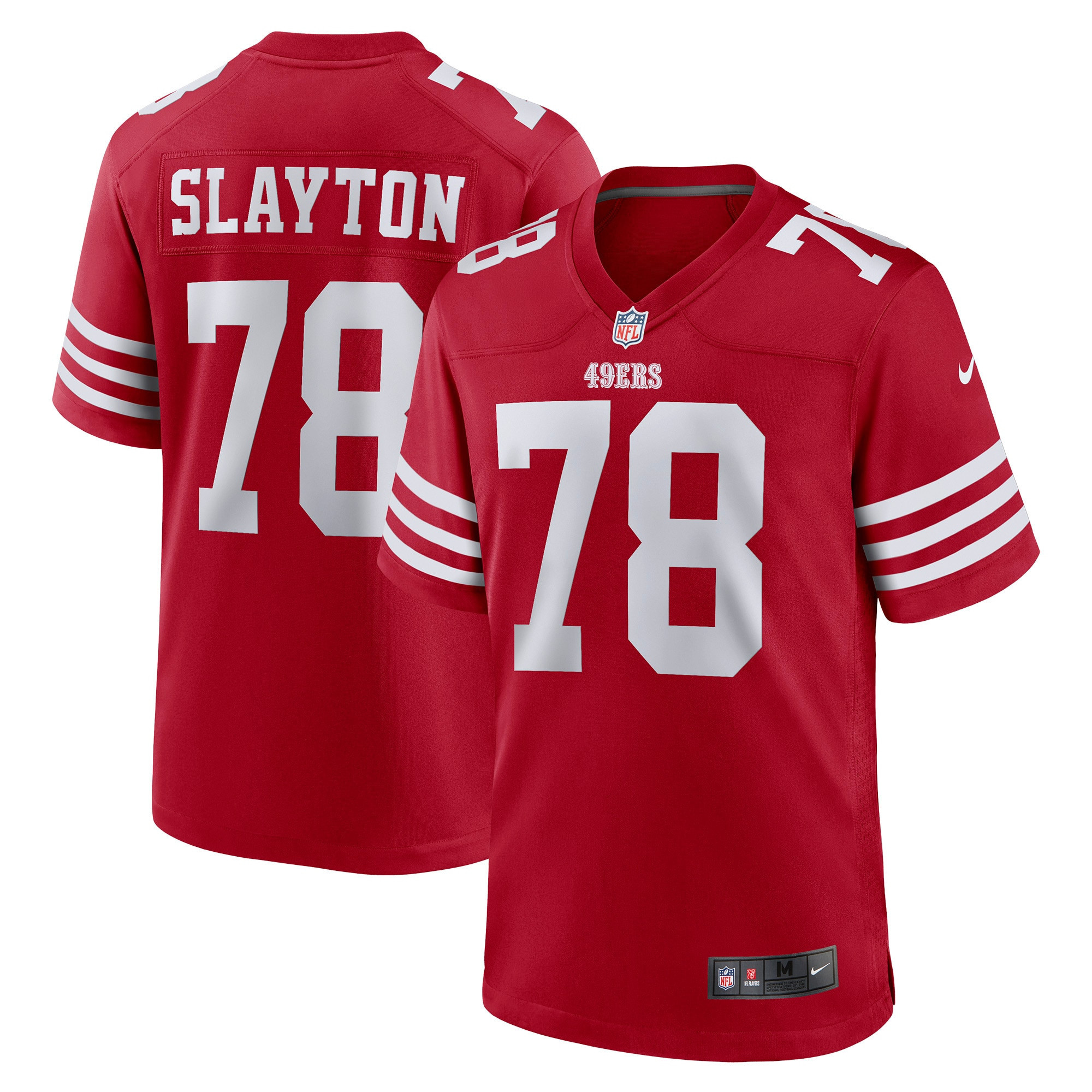 Chris Slayton San Francisco 49ers Game Jersey – Scarlet NFL