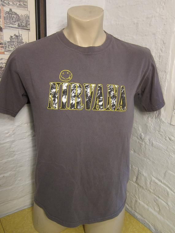 Size 44 Dated 1997 Nirvana Shirt Single Sided Shirt