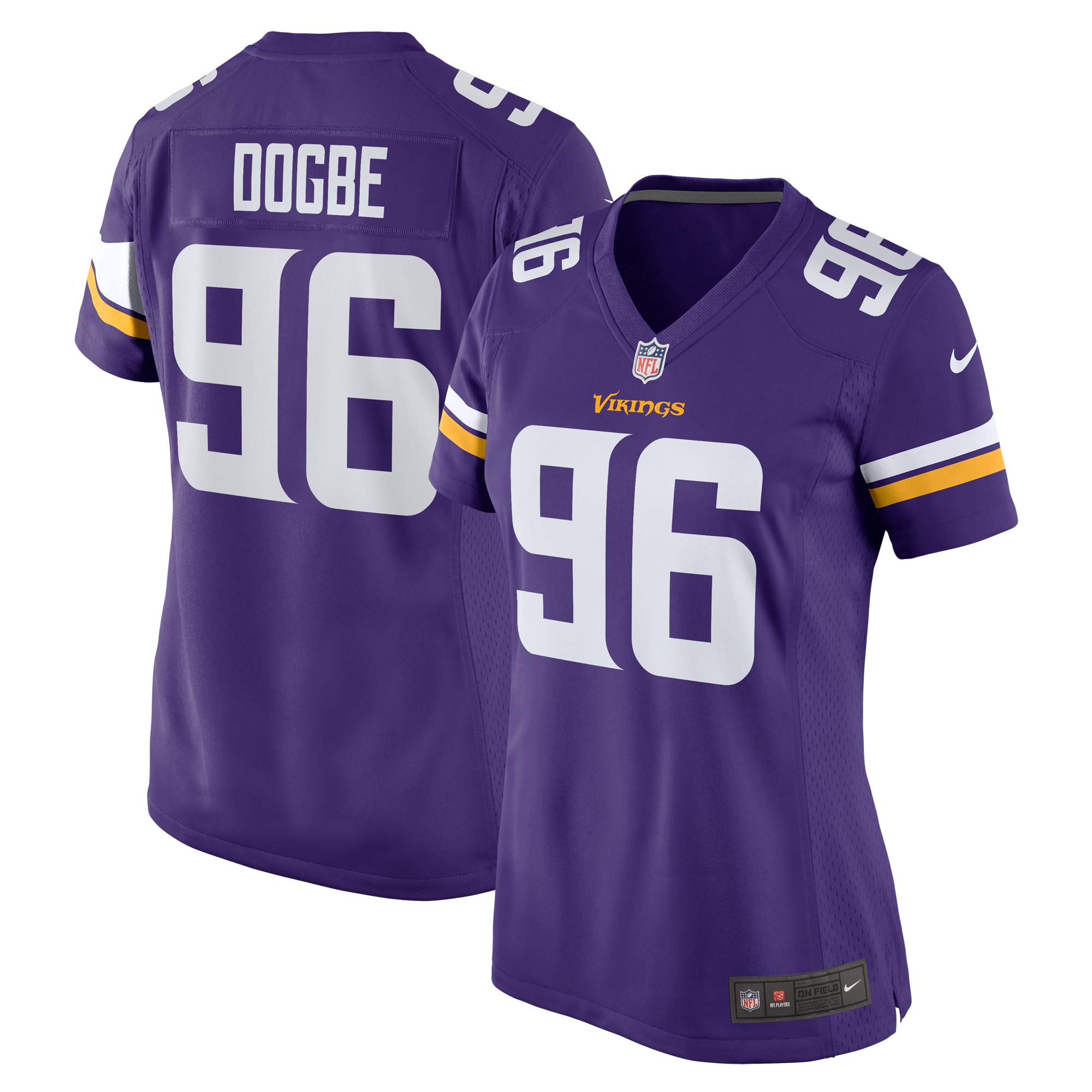 Michael Dogbe Minnesota Vikings Women's Team Game Jersey – Purple