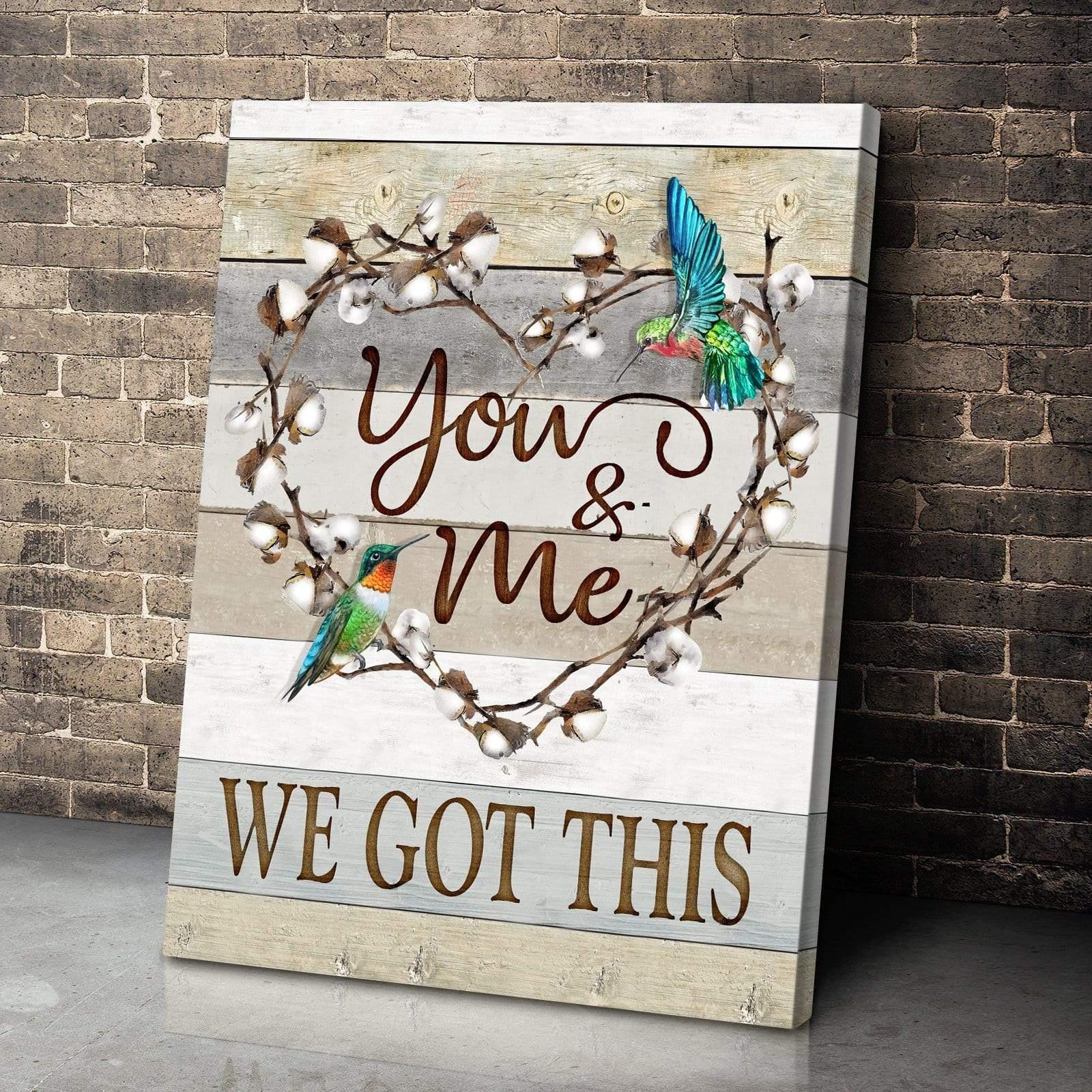 Canvas Hummingbird You & Me