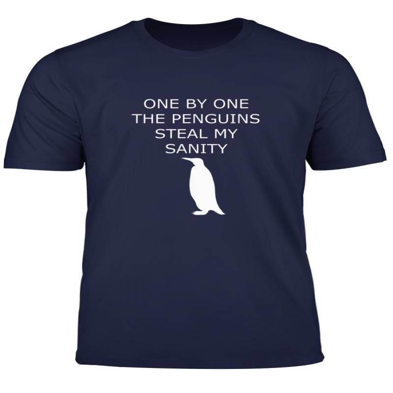 Funny Penguins Steal My Sanity Gift Tshirt For Penguin Lover