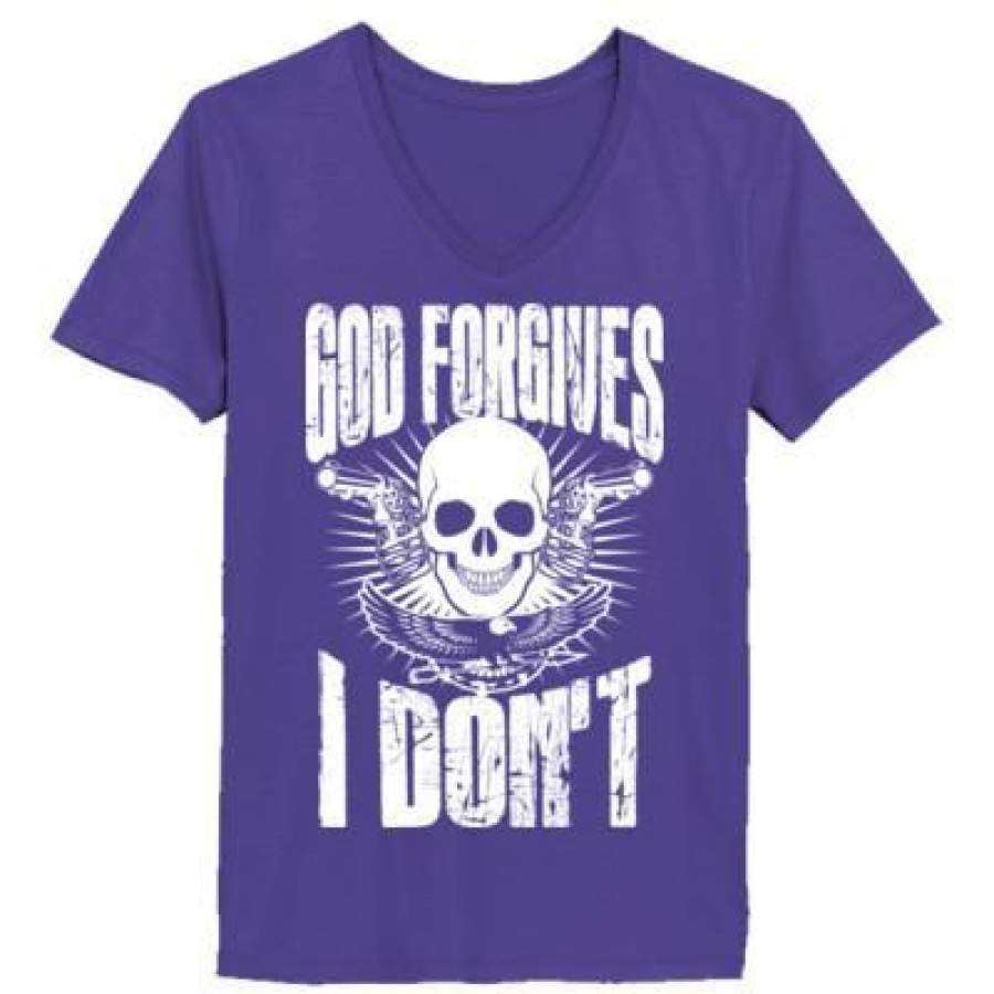 AGR God Forgives I Dont Rick Ross – Ladies’ V-Neck T-Shirt