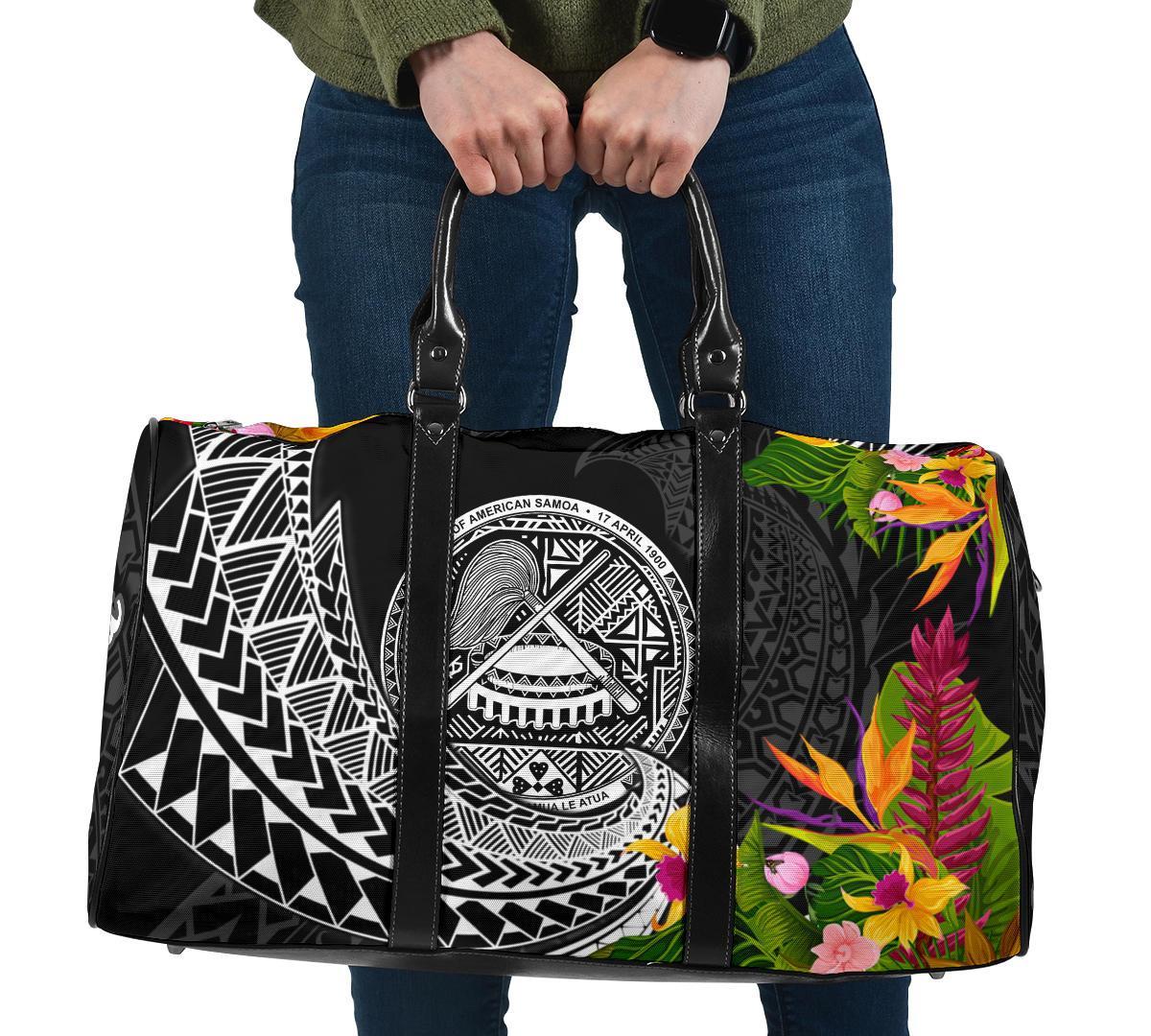 American Samoa Travel Bag – Custom Seal Spiral Polynesian Patterns – BN01