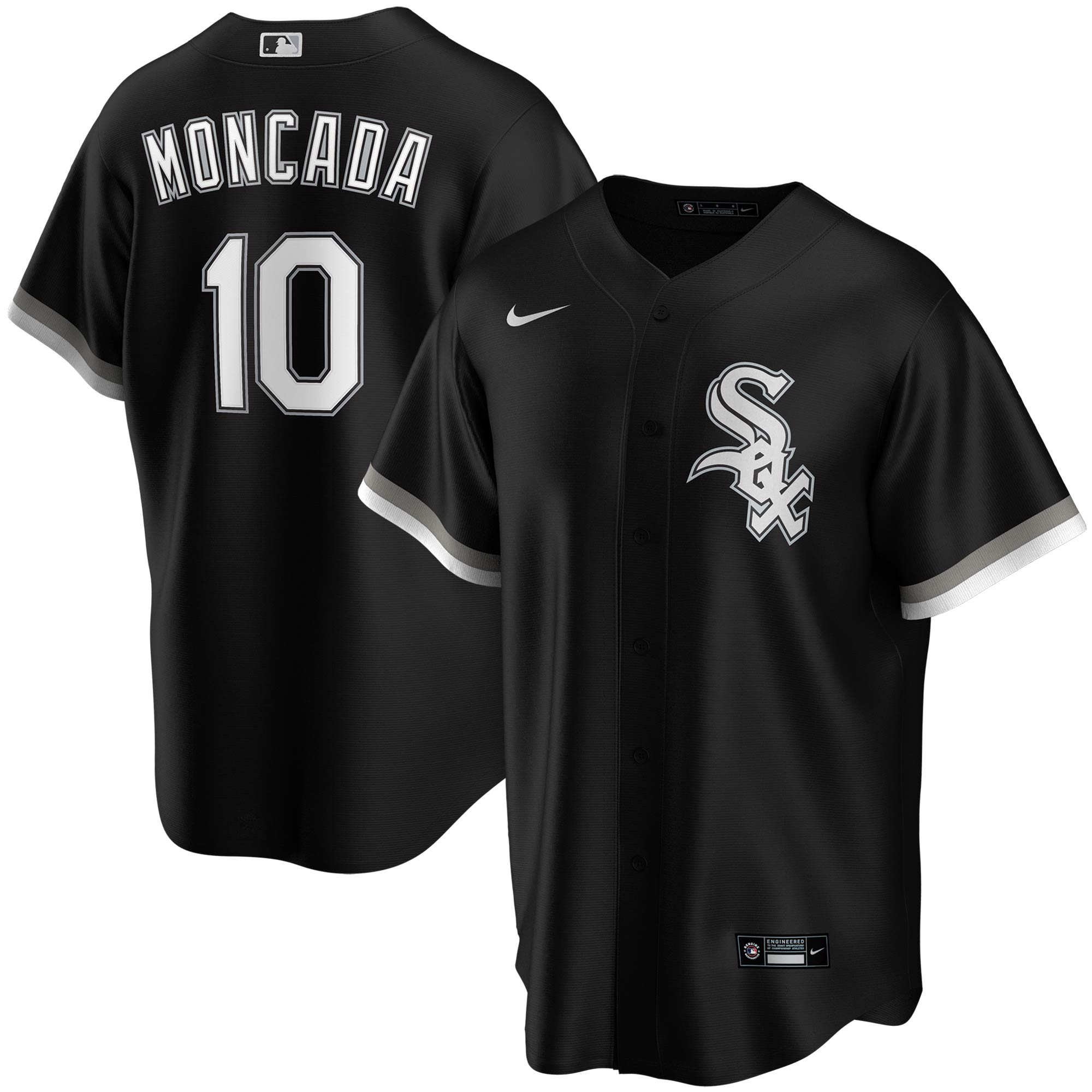 Yoan Moncada Chicago White Sox Youth Alternate Replica Player Jersey – Black