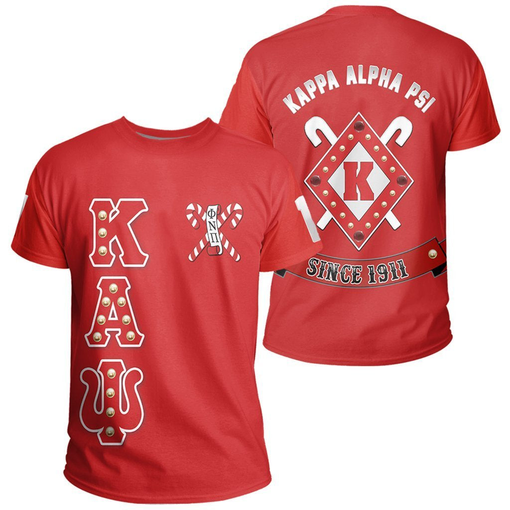 Greek Life T-Shirt – Kappa Alpha Psi Crystal Red Pareeshy T-Shirt