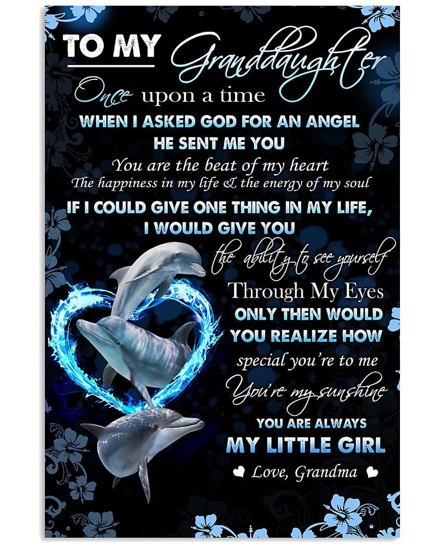 Dolphin How Special You Are To Me Grandma Gift For Granddaughter Vertical Poster