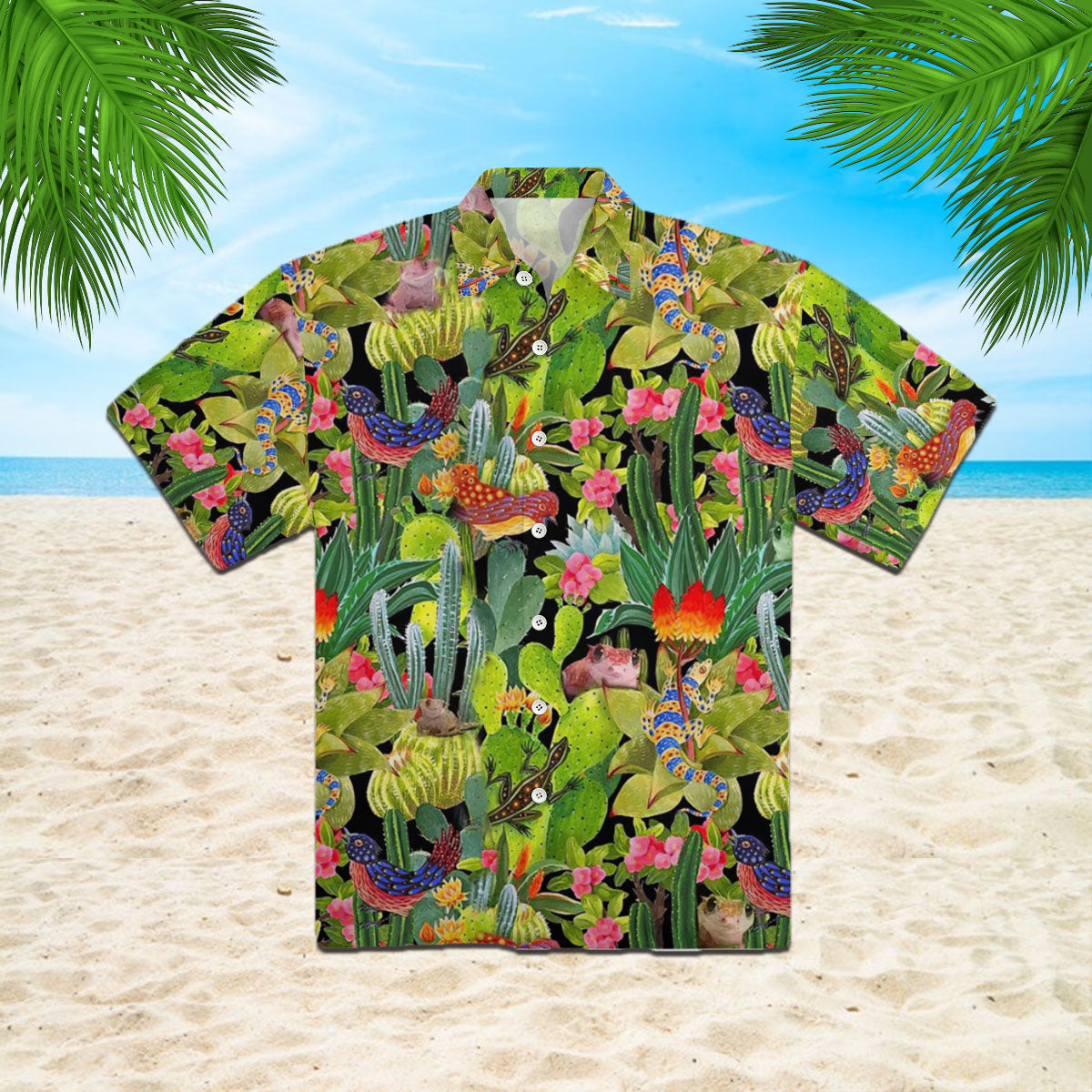 Cactus Pattern Hawaii Shirt For Men And Women Ha8689