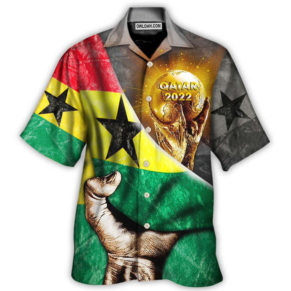 World Cup Qatar 2022 Ghana Will Be The Champion – Hawaiian Shirt  – Owl Ohh