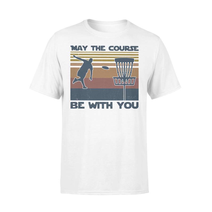 Disc Golf May The Course Be With You Vintage Retro T-shirt