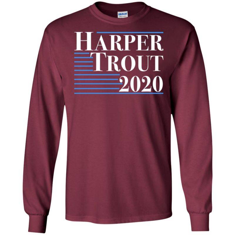 Bryce Harper Trout 2020 Philadelphia Phillies Long Sleeve Shirt