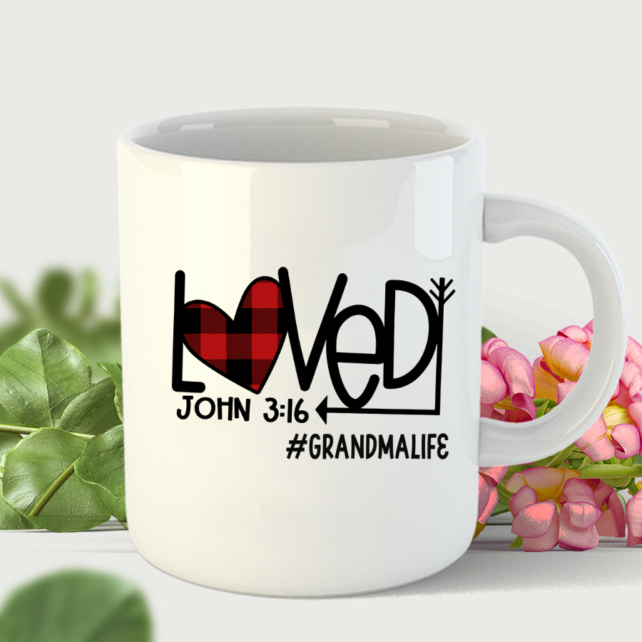 Loved John 3 16 Grandma Life Mug