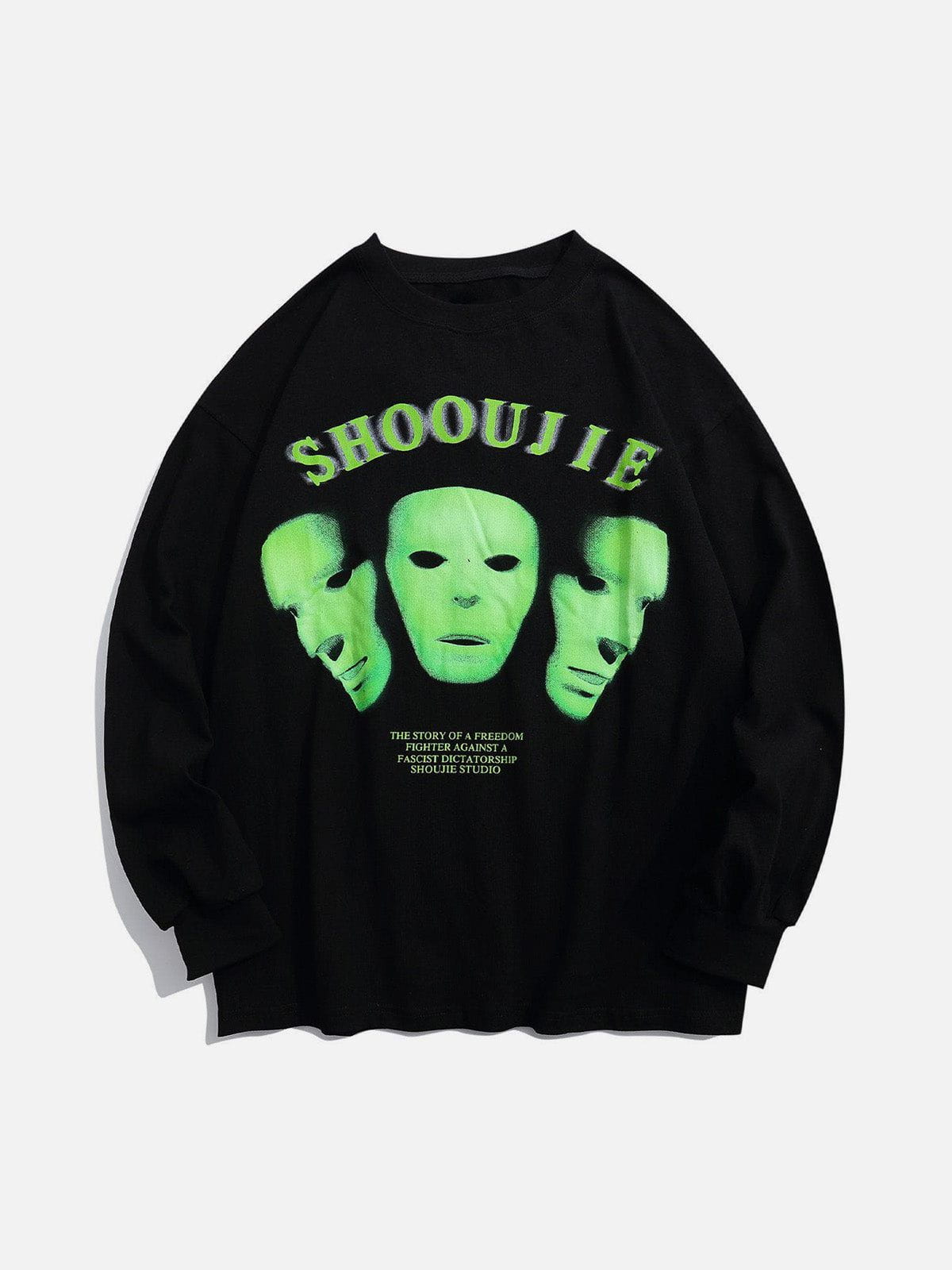 Talishko™ – Fluorescent Mask Print Sweatshirt