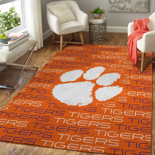 Acc Clemson Tigers Edition Carpet & Area Rug Living Room Rug Home Decor