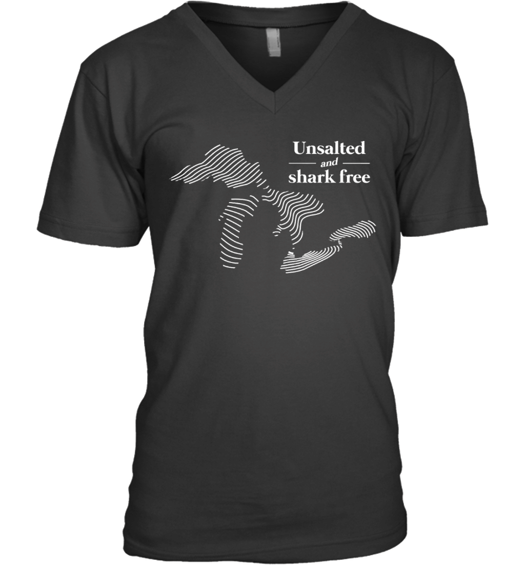 Unsalted and shark free Michigan Great Lakes VNeck