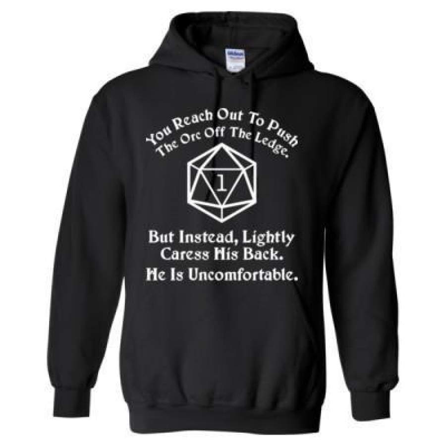 AGR You Reach Out To Push The Ore Off The Ledge But Instead Lightly Caress His Back He Is Uncomfortable – Heavy Blend™ Hooded Sweatshirt