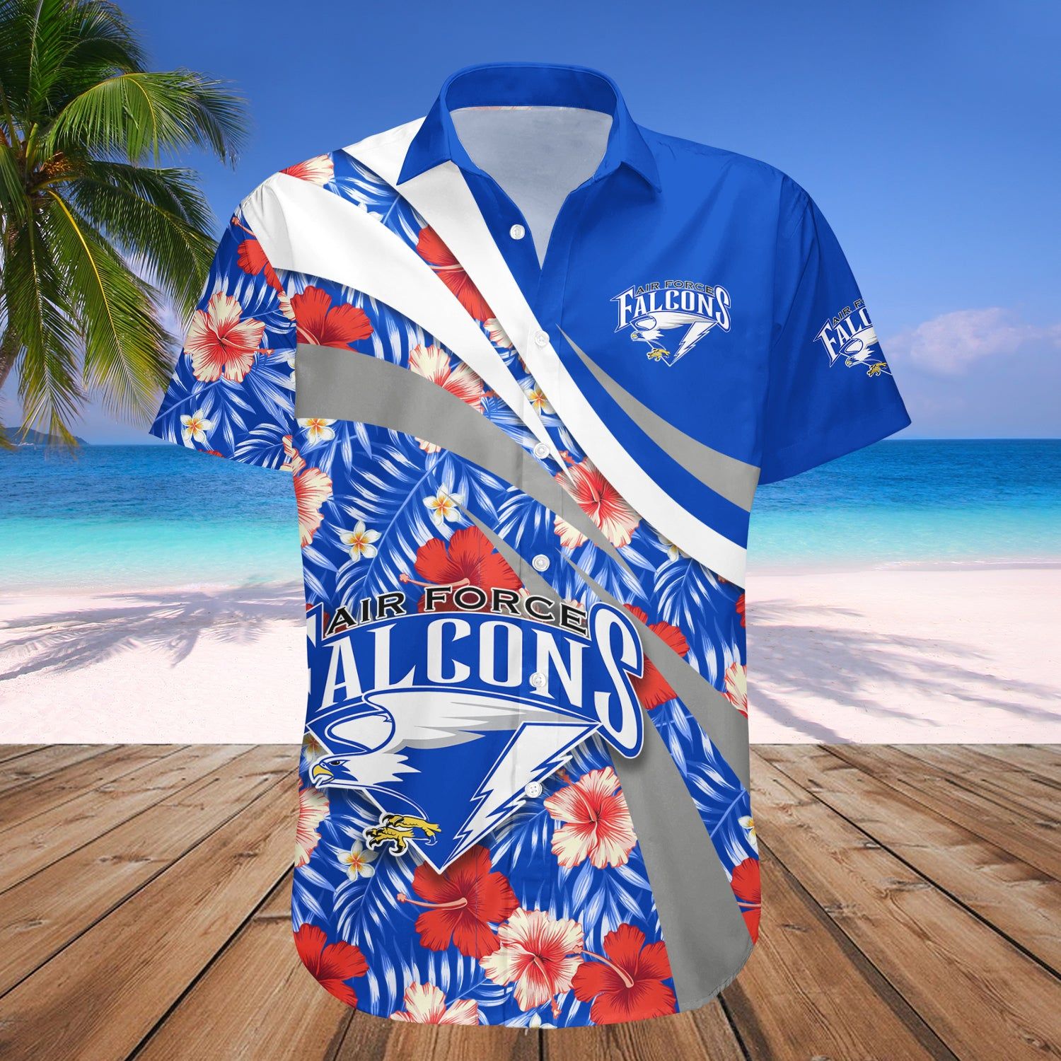 Air Force Falcons Hawaii Shirt Hibiscus Sport Style – NCCA