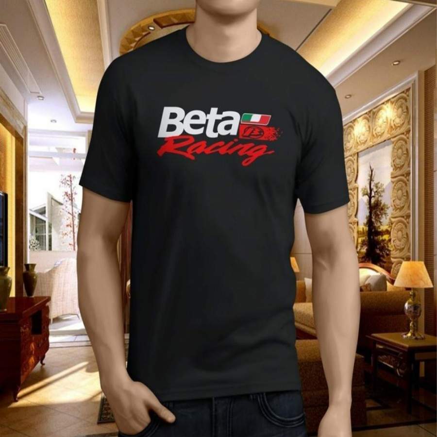 Beta Racing Motorcycle Italian Enduro Trial Evo Men’S Black T-Shirt Size S-3Xl