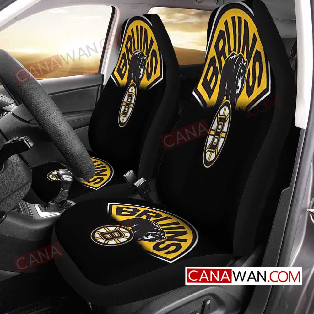 Boston Bruins Style760 3D Customized Personalized Car Seat Cover