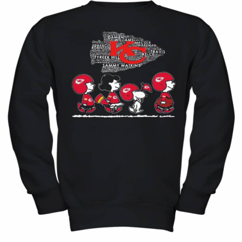 The Peanuts Kansas City Chiefs Team Football Youth Sweatshirt