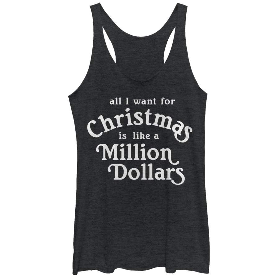 CHIN UP Women’s Christmas Million Dollars Racerback Tank Top