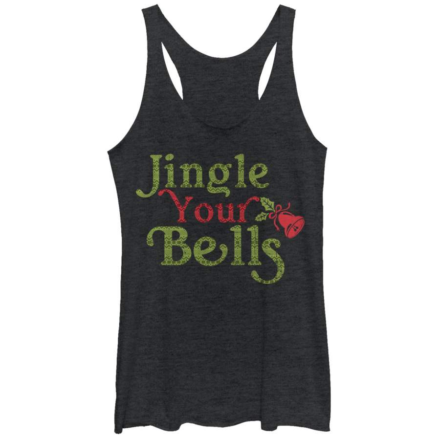 CHIN UP Women’s Christmas Jingle Your Bells Racerback Tank Top