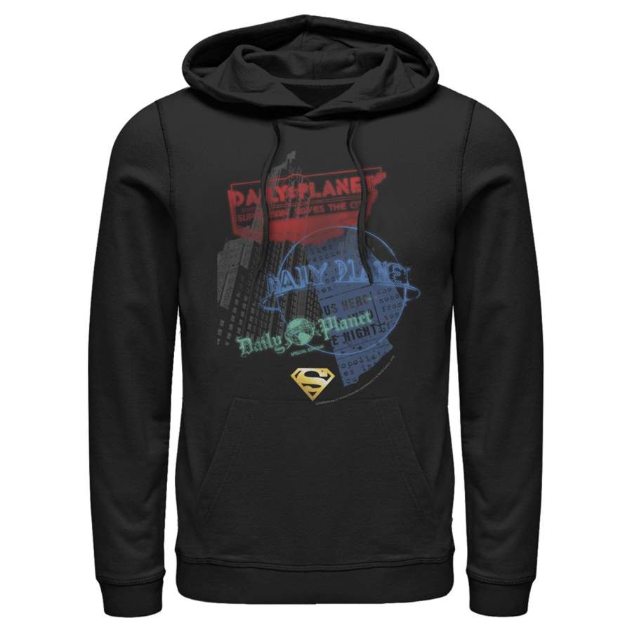 Superman Men’s Daily Planet in News  Lightweight Hoodie