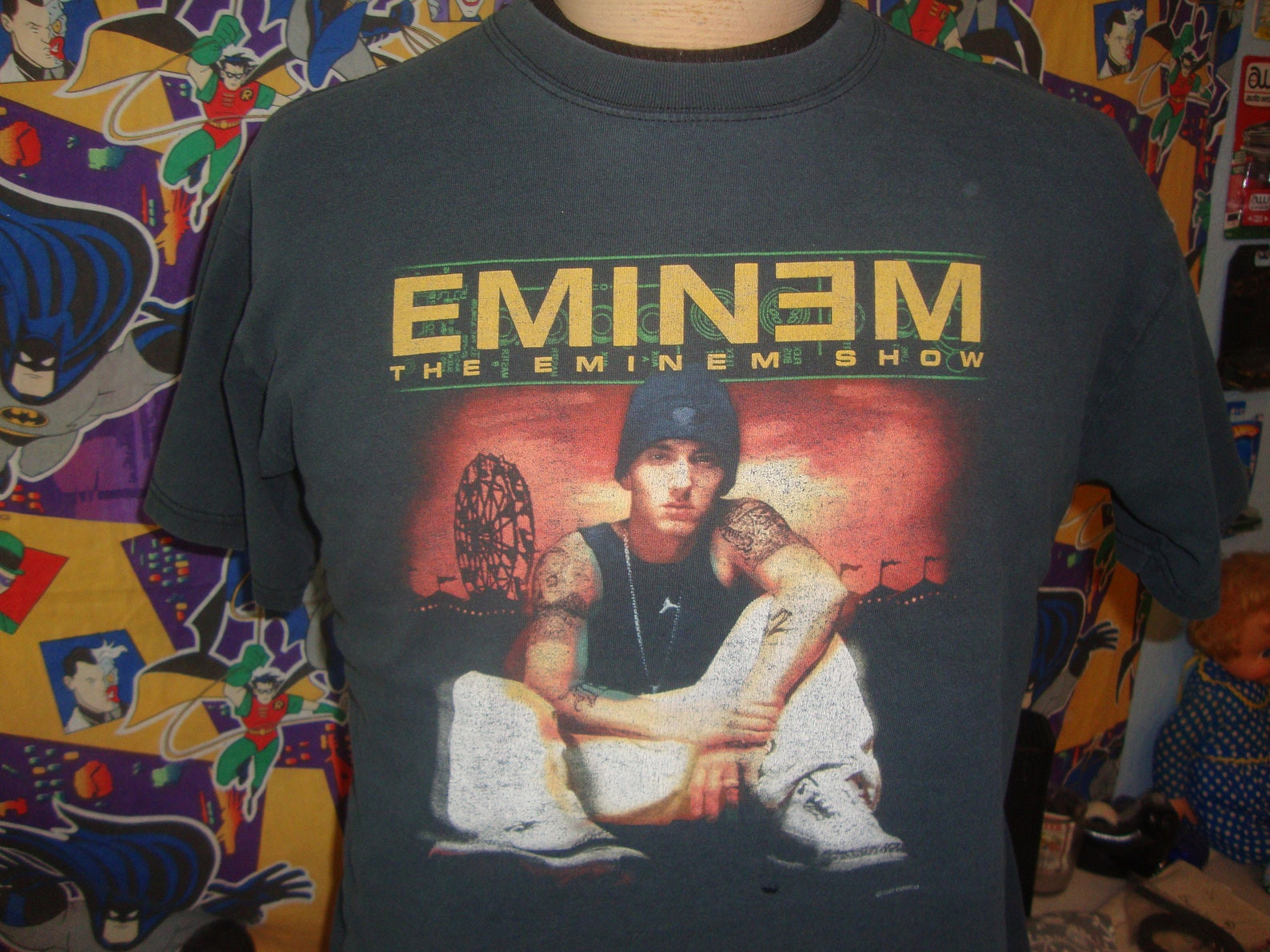 Vintage The Eminem Show Concert Tour Band Rap Tee Hip Hop T Shirt L